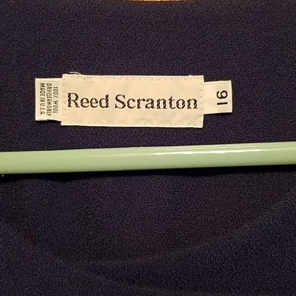 Blue wool crepe dress - Picture 2 of 4